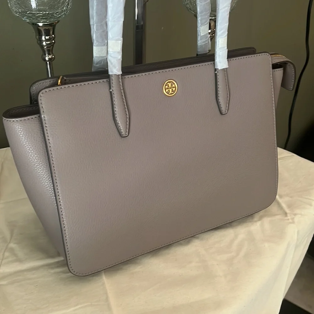 Tory Burch Robinson Pebbled Leather Tote Bag